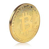Moeda Física Bitcoin Colecionador - Edição Ouro Comemorativa