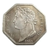Moeda Francesa Octogonal Napoleão Bonaparte - Comemorativa