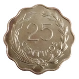 Moeda Paraguai 25 Cêntimos 1953 (mbc+)