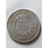 Moeda Prata 1000 Reis Ano 1862