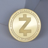 Moedas Físicas Fictícia Criptomoedas Zcash Zec Colecionador 