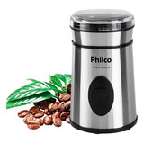 Moedor De Café Elétrico Philco Grano Aroma Inox Pcm01l 200w.