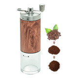 Moedor De Café Manual Moinho Aço Inox Estampa Madeira Wolff