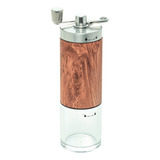 Moedor De Café Wolff De Aço Inox Manual Com Estampa Madeira