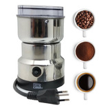 Moedor Triturador De Café E Sementes Elétrico Inoxidável