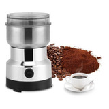 Moedor Triturador Eletrico Café Grãos Temperos Pratico Inox