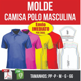 Molde Camisa Polo Masculina Trad Modelagem