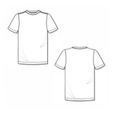 Molde Camiseta Tradicional Gola Redonda ( Pp Ao Egg)