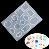 Molde De Silicone 12 Pingentes Variados