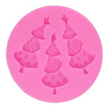 Molde De Silicone Enfeite Decoração De Natal Árvore Estrela