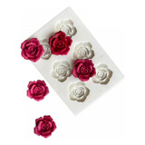 Molde De Silicone Flores - 6 Rosas