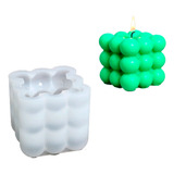 Molde De Silicone Formato Cubo De Bolinhas Grande