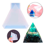 Molde De Silicone Formato Orgonite Piramide Pequeno Resina