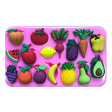 Molde De Silicone Frutas E Legumes