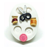 Molde De Silicone Kit Costura Itens 5 Cav Mod 3