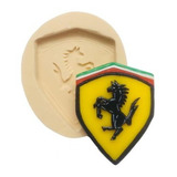 Molde De Silicone Logo Ferrari Carros