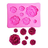 Molde De Silicone Mini Rosas Para Confeitaria E Biscuit 380