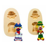Molde De Silicone Palhaço Patati Patata Circo Peq Rb1070