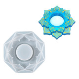 Molde De Silicone Porta Vela Formato Mandala