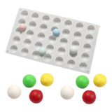 Molde De Silicone Semiesfera 35 Cavidades