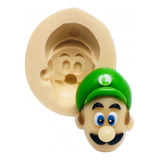 Molde De Silicone Super Mario Bros - Rosto Do Luigi