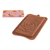 Molde De Silicone Tablete Rosa Silver Chef Ref. Ft375