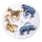 Molde De Silicone Zoo Safari Confeitaria Biscuit Ofert