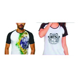 Molde Digital Camiseta Raglan Masculina E Feminina + Gab.
