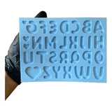 Molde Forma Silicone Alfabeto Letras Resina