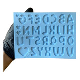 Molde Forma Silicone Alfabeto Letras Resina