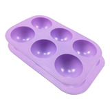 Molde Grande De Silicone Meia Esfera Com 6 Cavidades Para