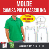 Molde Roupa Polo Masculina Modelagem Em