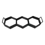 Molde Sextavado Forma Pra Piso Calçada Jardim 20x20x4 Cm 