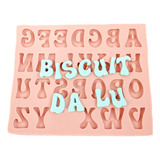 Molde Silicone - Alfabeto 1,3cm Letras Maisculas Divertidas
