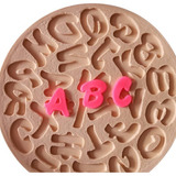 Molde Silicone - Alfabeto Letras Fofas 2cm