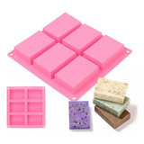 Molde Silicone 6 Cavidades Sabonete Vela Resina Bolo Doce