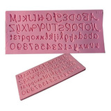 Molde Silicone Abecedário Alfabeto Letras Confeitaria 