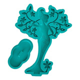 Molde Silicone Resina Organizador Porta Jóia Mulher Floral