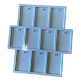Molde Silicone Retangular 6x4 Tag Resina Chaveiro Foto M92