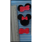 Molde Silicone Trio Cabeça Minnie Com Laco