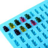 Molde Silicone Ursinho Gummy Bear Forma Gelatina Bala Azul