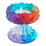Molde Silicone Vela Lotus Cinzeiro Vaso Gesso Resina Cimento