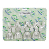 Moldeira De Aluminio Jogo Com 08 Pçs Adulto Perfurada