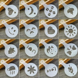 Moldes Barista Para Decorar Café, Cupcake, Brownie Bebidas.