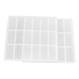 Moldes De Resina Epóxi Molde De Silicone Domino Casting Mirr