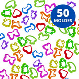 Moldes Para Massinha 50 Cortadores De