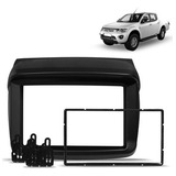 Moldura 2 Din L200 Triton 2009 A 2017 Preto Expex