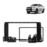 Moldura 2din Hilux Srv 2012 A 2015 Preto Dvd Mp5 7 Polegadas