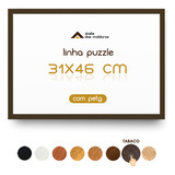 Moldura 31x46 Cm Para Quebra Cabeça Arte Imagem Com Petg