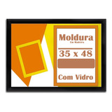 Moldura 35x48 Quebra Cabeça C/vidro Game